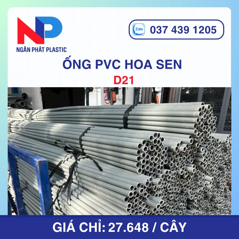 Ống Nhựa PVC D21 Hoa Sen
